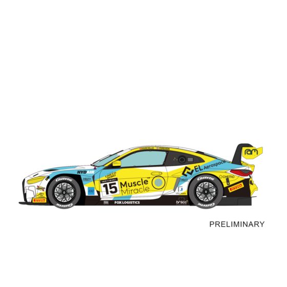 BMW M4 GT3 "RAM Racing, No. 15" British GT 2024 - Digital 132 - 32078