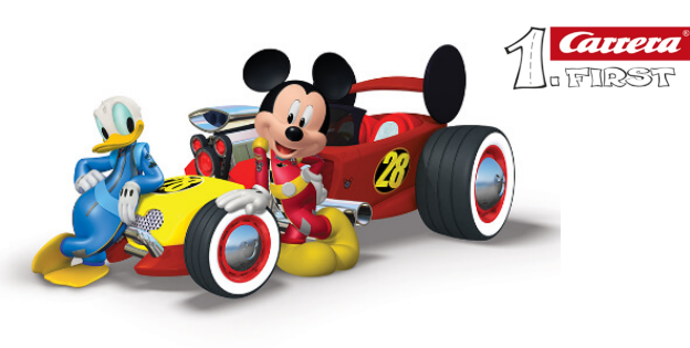 Mickey en de Roadster Racers nu ook bij Carrera First!